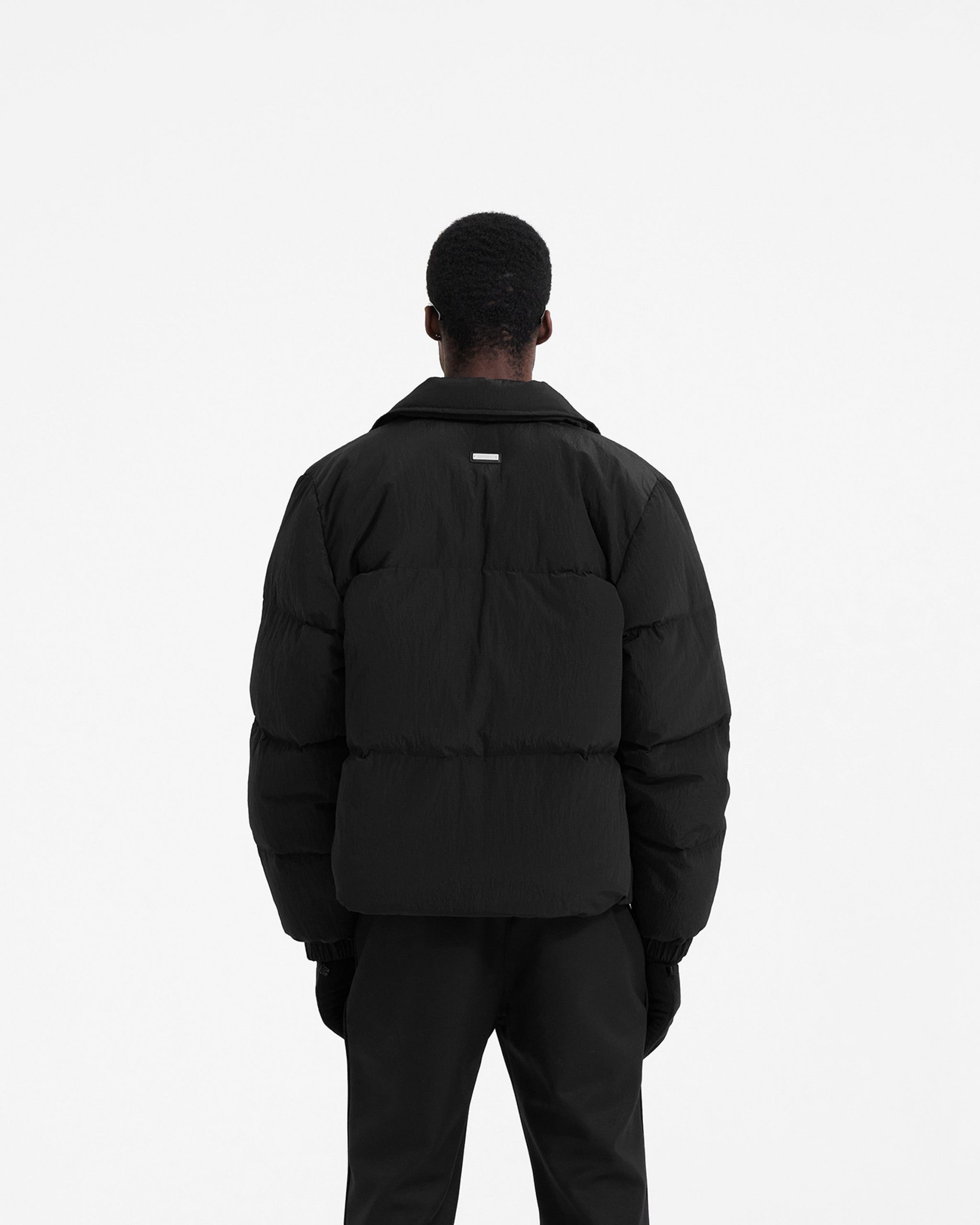 Represent Collared Puffer Jacket - Black - Represemt Clo® Online Shop