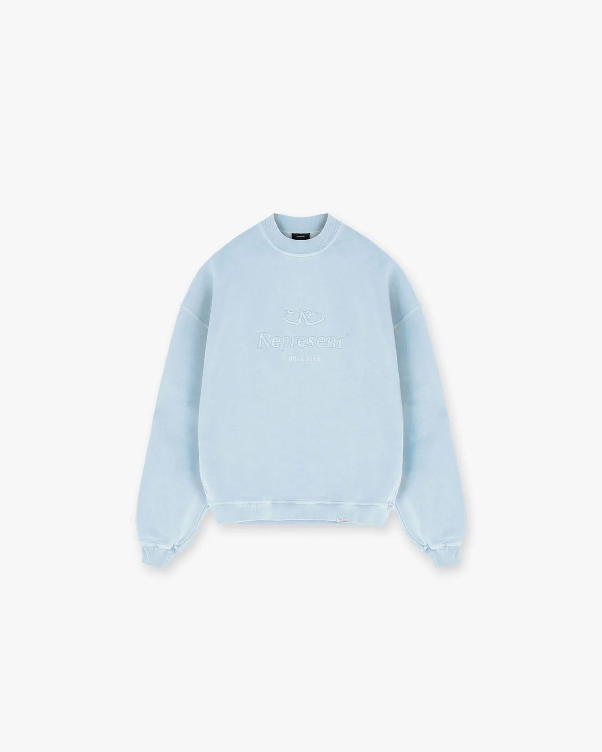 Represent Worldwide Sweater - Powder Blue - Represemt Clo® Online Shop